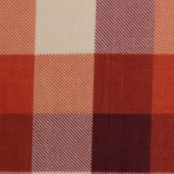 Rust Buffalo Plaid Anti Pill Fleece Fabric