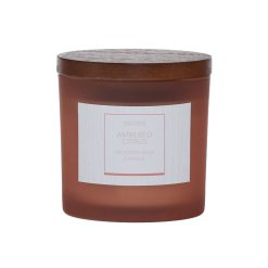 5oz Wood Wick Amber Citrus Scented Jar Candle by Hudson 43
