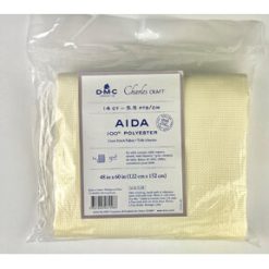 DMC Charles Craft 48 x 60 Ivory Aida 14 Count Cross Stitch Fabric
