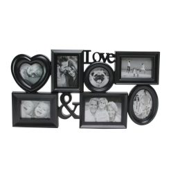Northlight 27 Black Love   5 Photo Collage Frame