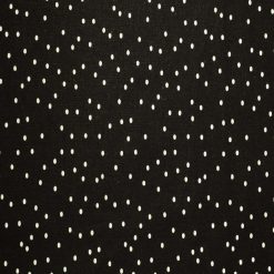 Dots on Black Cotton Fabric by Quilter s Showcase