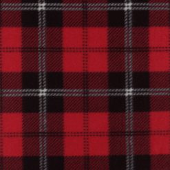Blizzard Fleece Fabric Red   Black Plaid