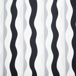 Super Snuggle Black   White Geo Stripe Flannel Fabric
