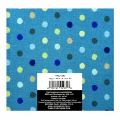 18 x 21 Multicolor Dots Cotton Fabric Quarter 1pc by Keepsake Calico