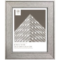 8 x 10 Pillar Gray Tabletop Picture Frame by Place   Time
