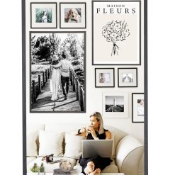 24 x 36 Black Thin Molding Poster Frame by Place   Time