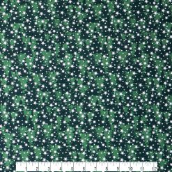Green Pine Tree Landscape Christmas Cotton Fabric