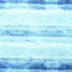 Blue Uranus Quilt Cotton Fabric by Keepsake Calico