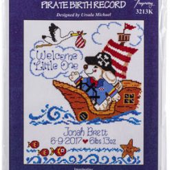 Imaginating 8 x 10 Pirate Birth Record Counted Cross Stitch Kit