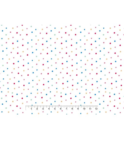 Multi Dot Super Snuggle Flannel Fabric
