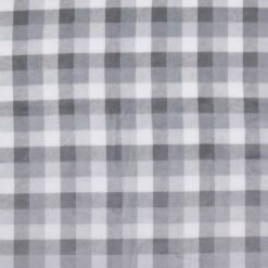 Gray   White Tri Buffalo Check Sew Lush Fleece Fabric