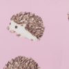 Hedgehogs on Pink Blizzard Fleece Fabric