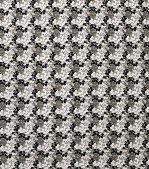 Leaves Black 108 Wide Flannel Fabric - Image 5