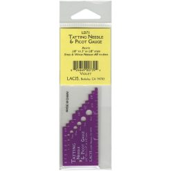 Lacis Tatting Needle   Picot Gauge