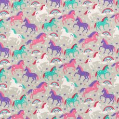 Stars   Hearts Unicorns Super Snuggle Flannel Fabric