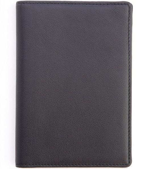 Leather Plain Passport Jacket