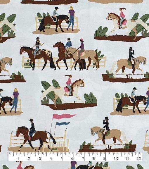 Horses Super Snuggle Flannel Fabric - Image 2