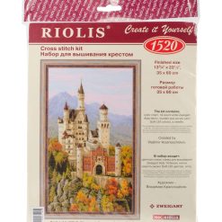RIOLIS 14 x 23.5 Neuschwanstein Castle Counted Cross Stitch Kit