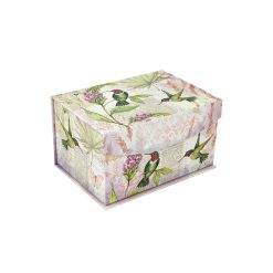 8 Pink Hummingbirds Fliptop Box by Place   Time