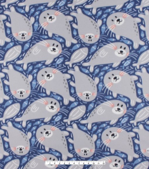 Seals Blizzard Fleece Fabric - Image 3