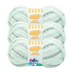 Lion Brand Ice Cream Roving Stripes 437yds Worsted Acrylic Yarn 3 Bundle