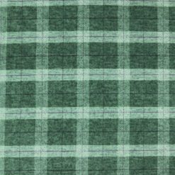 Green Plaid Luxe Fleece Fabric