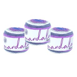Lion Brand Mandala Baby 590yds Light Weight Acrylic Yarn 3 Bundle