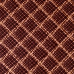 Bias Plaid Brown Cotton Fabric by Keepsake Calico
