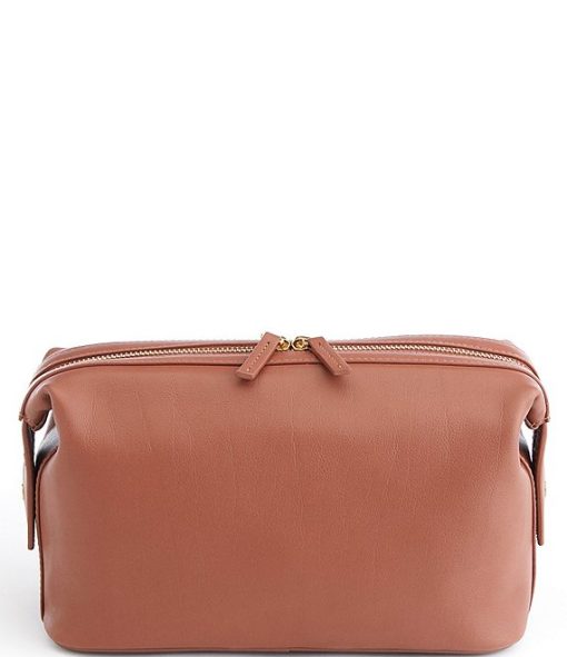 Pebbled Leather Toiletry Bag - Image 3