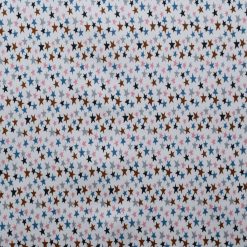 Stars on White Modern Quilt Cotton Fabric by Quilter s Showcase