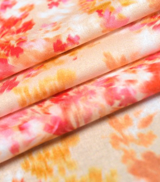 Fall Pink Blurred Blender Cotton Fabric - Image 3