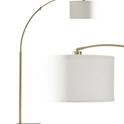 Brightech Logan LED Floor Lamp   Brass