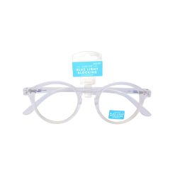 Youth Round Clear Blue Light Glasses