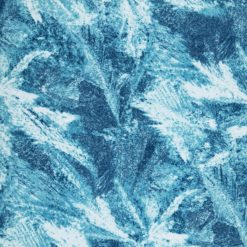 Blue Winter Scape Icicles Luxe Fleece Fabric