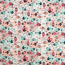Super Snuggle Pattern Trap Fish Flannel Fabric