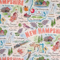 New Hampshire Cotton Fabric State Pride