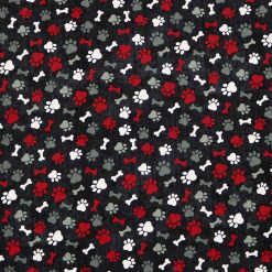 Paws   Bones Tossed Super Snuggle Flannel Fabric