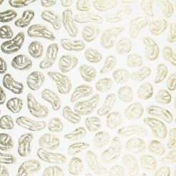 Gold Metallic Smiley Faces Pure Plush Fleece Fabric