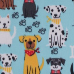Dogs In Bowties Blizzard Fleece Fabric
