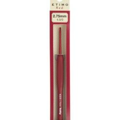 Tulip Etimo Red Crochet Hook W/ Cushion Grip-2.75mm