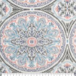 Pastel Medallions Anti Pill Fleece Fabric