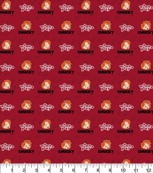 Chucky Batteries Included Cotton Fabric