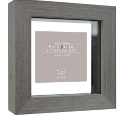 Sheffield Home 4 Gray Portfolio Casual Rustic Floating Frame