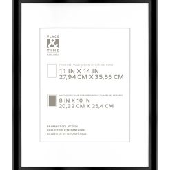 11 x 14 Matted to 8 x 10 Snapshot Gallery Frame by Place   Time