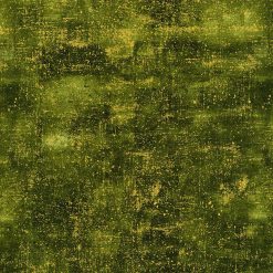 Hi Fashion Green Blender Premium Metallic Cotton Fabric
