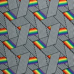Pride Crossed Lines Anti Pill Fleece Fabric