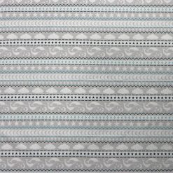 Gray Narwhal Fair Isle Super Snuggle Flannel Fabric
