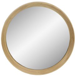 Northlight 19.75 Gold Round Classic Mirror Wall Decor Wooden Finish