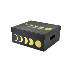 13 Moon on Black Rectangle Box by Place   Time