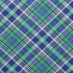 Blue Green Bias Plaid Super Snuggle Flannel Fabric